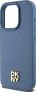 Фото #6 товара DKNY DKNY DKHMP15LPSHRPSB iPhone 15 Pro 6.1" niebieski/blue hardcase Leather Monogram Pattern Metal Logo MagSafe