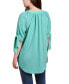 Фото #2 товара Petite Size Elbow Sleeve Tie-Sleeve Blouse