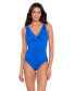 Фото #1 товара Women's Ruffle Surplice One Piece Swimsuit