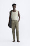 100% linen trousers