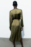 Фото #5 товара Платье из жатого сатина ZARA