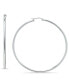 ფოტო #1 პროდუქტის Large Sterling Silver Hoop Earrings, 1.75"