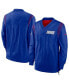 ფოტო #1 პროდუქტის Men's Royal New York Giants Sideline Team ID Reversible Pullover Windshirt