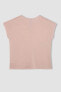 Kadın T-shirt Pembe C1874ax/er204