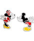 ფოტო #2 პროდუქტის Children's Mickey & Minnie Mouse Mismatched Stud Earrings in Sterling Silver and Enamel