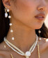 ფოტო #3 პროდუქტის Imitation Pearls Earrings Dripping in 18K Gold Plating