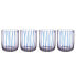 Фото #1 товара Trinkglas-Set CHEERFUL 4er-Set gestreift