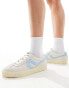 Levi's Swift suede trainers with in off white and blue