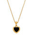 Фото #1 товара Jac Jossa Soul Delicate Onyx Diamond Necklace DP999 (Chain, Pendant)