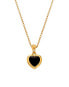 Jac Jossa Soul Delicate Onyx Diamond Necklace DP999 (Chain, Pendant)