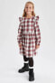 Фото #9 товара Платье Defacto Kız Çocuk Flannel Square