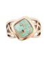 Marvelous Bronze and Genuine Turquoise Band Ring