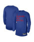 ფოტო #1 პროდუქტის Men's and Women's Royal Philadelphia 76ers 2023/24 Legend On-Court Practice Long Sleeve T-shirt