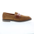 Фото #1 товара Bruno Magli Sanna BM2SNAB1 Mens Brown Suede Loafers & Slip Ons Penny Shoes 10.5