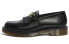 Dr.Martens/马汀博士 Adrain JK 皮革抛光乐福平底鞋 女款 黑色 / Обувь Dr.Martens Adrain JK 25024001