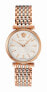 Versace Uhr Damen V-Twist Silber Roségold Stahlarmband Gehäuse 36mm VELS00719