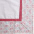Obrus / serweta na stół bawełniany biały / obszycie trójkąty kwadratowy 80 x 80 cm