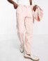 Viggo valle relaxed wide suit trouser in peach