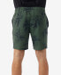 ფოტო #2 პროდუქტის Men's Stockton 18" Print Elastic Waist Hybrid Shorts