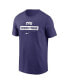 Men's Purple TCU Horned Frogs 2024 Sideline Performance T-Shirt Фиолетовый, XL - фото #3