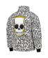 ფოტო #3 პროდუქტის Men's White The Simpsons Bart Leopard Print Raglan Full-Zip Puffer Jacket