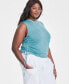 Фото #2 товара On 34th Trendy Plus Size Cinched Muscle Tee, Created for