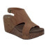 Фото #2 товара Volatile Poolside Ankle Strap Wedge Womens Brown Casual Sandals PV1010-282