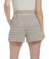 Фото #2 товара Women's Striped Pointelle Drawstring Shorts