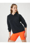Kapüşonlu Sweatshirt Cep Detaylı Modal Karışımlı