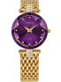 Фото #1 товара женские часы аналоговые круглые со стразами на фиолетовом циферблате Jowissa