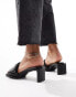 Tommy Jeans 90s heeled mules in black