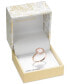 Фото #3 товара Rose Gold-Tone Pavé & Color Crystal Halo Ring, Created for Macy's