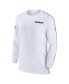 Men's White Dallas Cowboys Sideline Coach UV Performance Long Sleeve T-Shirt