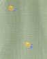 Baby Lemon Print Button-Front Romper 6M