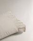 Ruffled pillowcase