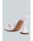 ფოტო #2 პროდუქტის Women's Snatched Intertwined Toe Ring Heeled Sandals