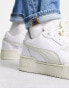 Фото #6 товара Puma CA Pro luxe trainers in white and stone