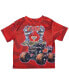 Grave Digger El Toro Loco Mohawk Warrior Maximum Destruction Monster Truck T-Shirt Toddler| Child Boys