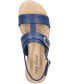 Фото #4 товара Women's Caddo Buckle Slingback Wedge Sandals