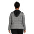 Фото #2 товара No Boundaries Juniors Plus Size Hooded Blazer Women's 1X Gray & Black Plaid