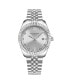 Фото #1 товара Women's Symphony Silver-tone Stainless Steel , Silver-Tone Dial , 45mm Round Watch