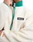 ellesse Maracuta quarter zip fleece in off white