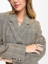 Фото #7 товара ASOS DESIGN boxy blazer in brown check