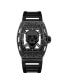 ფოტო #2 პროდუქტის Men's Matte Black Plastic Strap Watch 42mm