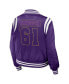 Фото #2 товара Women's Purple Minnesota Vikings Bomber Full-Zip Jacket