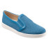 Фото #2 товара Trotters Alright T2101-427 Womens Blue Leather Lifestyle Sneakers Shoes