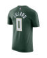 Men's Damian Lillard Hunter Green Milwaukee Bucks Name and Number T-shirt