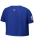 ფოტო #2 პროდუქტის Women's Royal Los Angeles Dodgers Made To Play Boxy Cropped T-Shirt