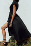 Фото #1 товара Платье-рубашка миди из смесового льна ZARA