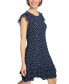ფოტო #5 პროდუქტის Women's Dot-Print Flutter-Sleeve Dress